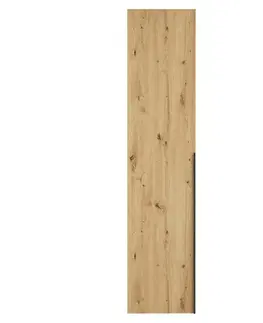 Šatníkové skrine KONDELA Kreo rohové nízke dvierka dub artisan