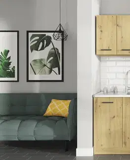 Kuchynské linky Malá kuchyňa NIKA 120, artisan