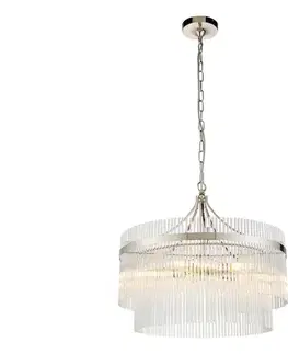 Svietidlá Endon 104112 - Luster na reťazi MARIETTA 5xE14/7W/230V lesklý chróm/číre sklo 104112
