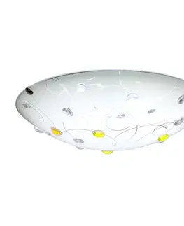 Stropná svetla Stropné svietidlo Floki Plafond 30 1x60W E27 jantárové