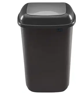 Dekorácie a bytové doplnky Odpadkový kôš Quatro 28L strieborný 610-07 48PK