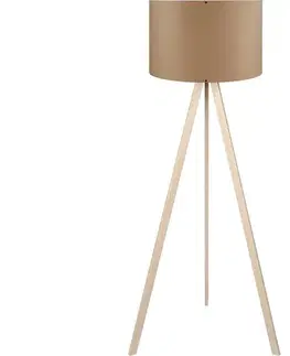 Lampy  Stojacia lampa AYD 1xE27/40W/230V hnedá/béžová 780SGN2487