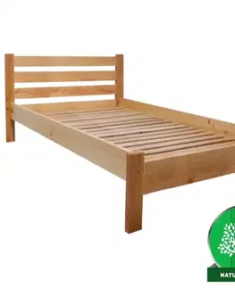 Jednolôžkové postele Posteľ Ewa 90 dreva jelša nature