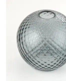 Lampy  Náhradné sklo k lustru a nástennému svietidlu DEVON E27 Ø 18 cm dymová sivá 7466