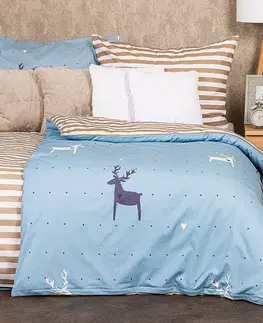 Obliečky 4Home Bavlnené obliečky Deer love, 140 x 220 cm, 70 x 90 cm