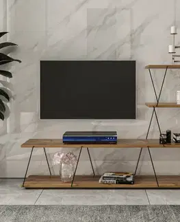 TV stolíky QUIZ štýlový TV stolík, borovica