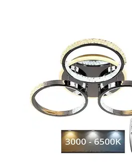 Svietidlá  LED Stmievateľný prisadený luster LED/60W/230V 3000-6500K + diaľkové ovládanie J3303/CH