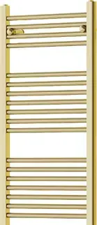Radiátory do kúpeľne MEXEN/S - Mars radiátor + vykurovacia tyč 1500 x 500 mm, 600 W, zlatá W110-1500-500-2600-50
