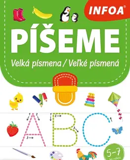 Príprava do školy, pracovné zošity Píšeme velká písmena / Píšeme veľké písmená