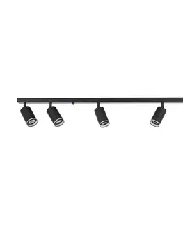 Svietidlá  Bodové svietidlo PIPE 6xGU10/10W/230V čierna ML2075