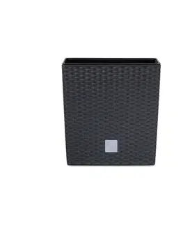 Kvetináče a truhlíky NABBI DRTS170L plastový kvetináč 17 cm antracit