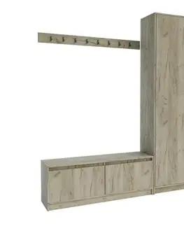 Predsieňové zostavy SIERRA 150 predsieňová zostava, dub Craft šedý