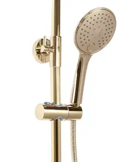 Kúpeľňové batérie REA - SPRCHOVÁ BATÉRIA 150mm S TERMOSTATOM VINCENT L.GOLD Zlatá REA-P8005