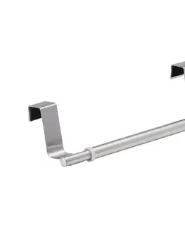 Svietidlá WENKO 53245100 - Držiak na uteráky TELESCOPE 7x6 cm strieborný/čierny 53245100