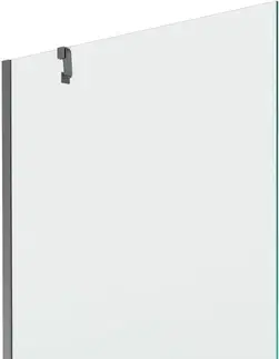 Sprchové dvere MEXEN/S - Next vaňová zástena FIX 100 x 150, transparent, grafit metal 895-100-000-00-00-95