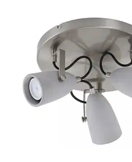 Svietidlá Briloner 2529-032 - LED Bodové svietidlo THIMBLE 3xGU10/5W/230V betón 2529-032