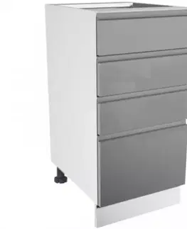 Kuchynské skrinky stojace Skrinka do kuchyne Gardena D40S4 grey