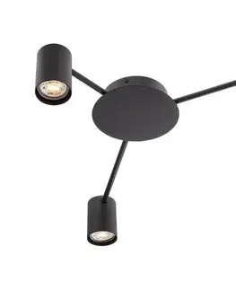Svietidlá Redo 01-4050 - Bodové svietidlo NOA 3xGU10/10W/230V čierna 01-4050