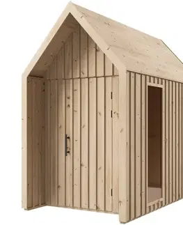 Drevené domčeky na záhradu Záhradný domček Swedish Barn 1629 prírodný V2