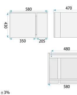 Kúpeľňový nábytok REA - Súprava kúpeľňového nábytku s umývadlom Tula 60cm Beige REA-M0034