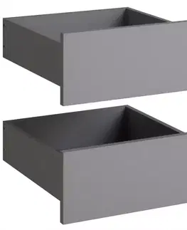 Vybavenie skríň Zásuvka Skrine Ultra 1DX 2 ks sivý