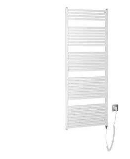 Svietidlá Aqualine - Kúpeľňový elektrický radiátor TONDI-E 800 W 169 x 60 cm biely DE490T