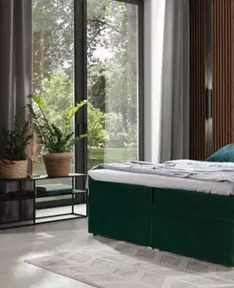Manželské postele MOREN 27  boxpringová posteľ 160x200, Soft 17
