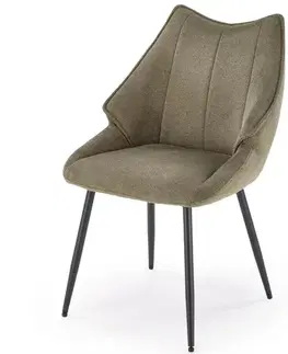 Čalúnené stoličky Stolička K543 olivová
