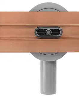 Sprchovacie kúty REA - Odtokový žľab Neox Slim pre Brushed Copper 90 REA-G4808