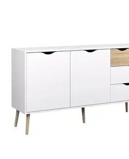 Oslo Komoda OSLO 75381 dub sonoma / biela Tempo Kondela