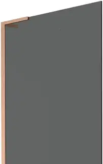 Sprchové dvere MEXEN/S - Next L vaňová zástena FIX 80 x 150, grafit, meď kartáčovaná 895-080-000-03-40-65