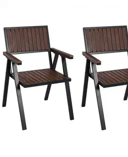 Záhradné kreslá a stoličky Záhradné stoličky 2 ks