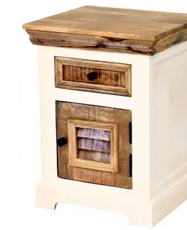 Nočné stolíky Nočný stolík Agni 45x60x40 indický masív mango
