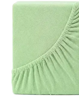 Plachty 4Home froté prestieradlo Ideál zelená, 140 x 200 cm