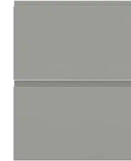 Dvierka a čelá zásuviek pre kuchynske skrinky Kuchynská predná časť D60s2+1  T8 K261 Sivá Matná Grii