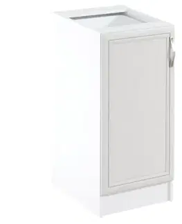 Kuchynské skrinky stojace Kuchynská Skrinka Sycylia D40 L Biely/Dub Lancelot