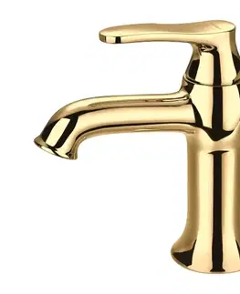 Kúpeľňové batérie OMNIRES - ART DECO umývadlová batéria, zlatá lesk AD5110GL