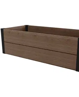 Kvetináče a truhlíky Keter Vyvýšený záhon hnedá, 106 x 32 x 50 cm, S