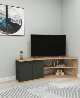 TV stolíky TV stolík Termera - Atlantic Pine, Anthracite