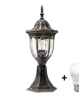 Záhradné lampy  LED vonkajšie svietidlo FLORENCJA 1xE27/10W/230V IP43 SA0392+BG0208