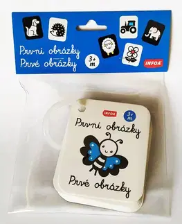 Leporelá, krabičky, puzzle knihy První obrázky - kartičky s kroužkem / Prvé obrázky - kartičky s krúžkom (3+ mesiacov) - Kolektív autorov