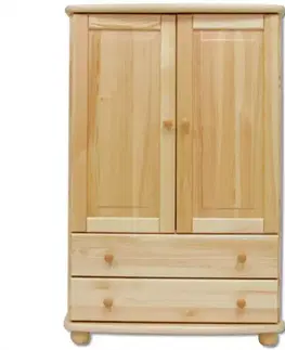 Komody do spálne Komoda z Borovice KD155 surová