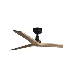 Ventilátory FARO Barcelona FARO 34283 -Stropný látor KLIM M borovica/čierna pr. 125 cm+dálkové ovládanie 34283