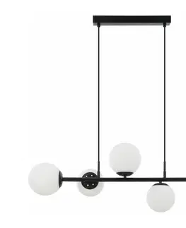 Svietidlá  Luster na lanku MADDIE 5xE14/5W/230V čierny LM-5.274/CZARNY
