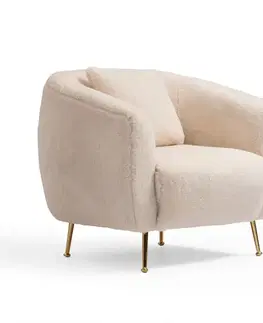 Kreslá Kreslo ušiak Istiridye - Beige