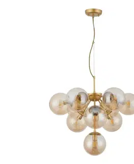 Svietidlá Redo 01-2940 - Luster na lanku AGAPE 10xE14/28W/230V zlatá 01-2940