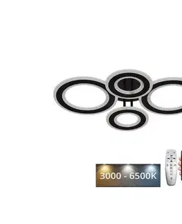 Svietidlá  LED Stmievateľný prisadený luster LED/100W/230V 3000-6500K + diaľkové ovládanie J3346/B