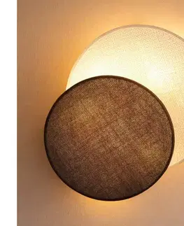 Svietidlá BRILAGI - Nástenné svietidlo CIRCLES 1xE27/60W/230V pr. 35 cm krémová/hnedá 8590828052814