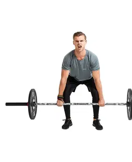 Osy k činkám Vzpieračská tyč s ložiskami inSPORTline OLYMPIC OB-86 PCMC 220cm/50mm • 20kg • do 675kg • bez objímok