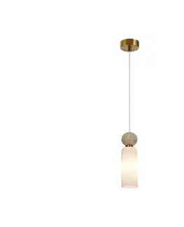Svietidlá  PND-95331-1-BRSS - Závesný luster SANTOS na lanku 1xG9/40W/230V zlatý PND-95331-1-BRSS